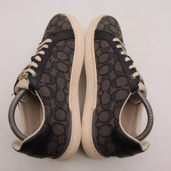 Coach Clip Men's 8.5 D Low Top Sneaker Signature Jacquard Color Black CI077 - Picture 6 of 10